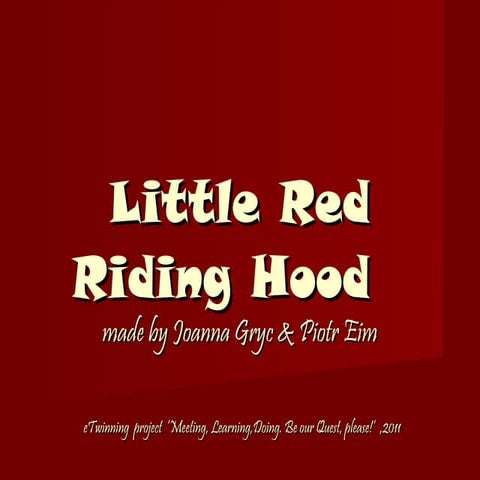 Little red riding hood | PPT