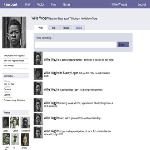 Fake book template facebook | PPTX