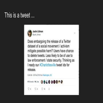 Presentation at National Forum on Ethics & Archiving the Web (March 23, 2018)