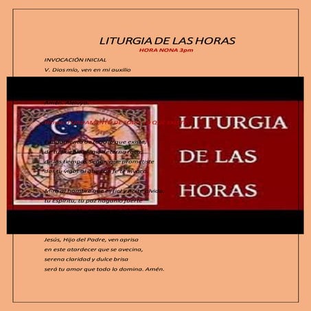 Liturgia de las horas hora nona  lunes 4.10,21