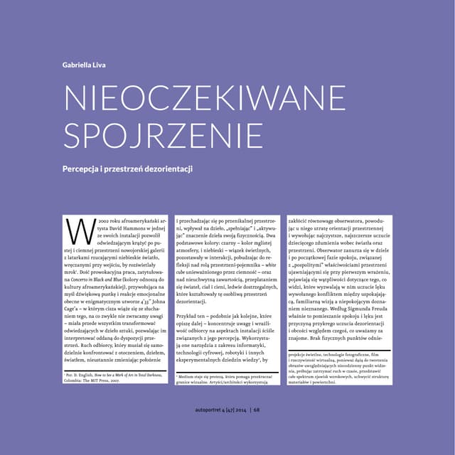 Gabriella Liva, Nieoczekiwane spojrzenie