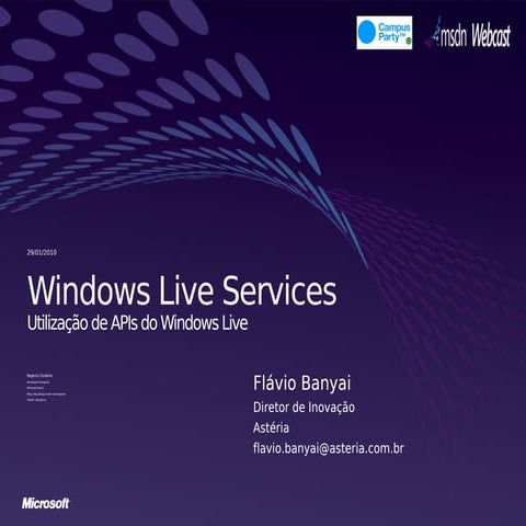 Utilização de APIs do Windows Live