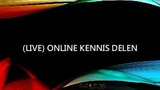 Live-online-kennisdelen