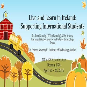 Live and learn in Ireland presentation in Boston