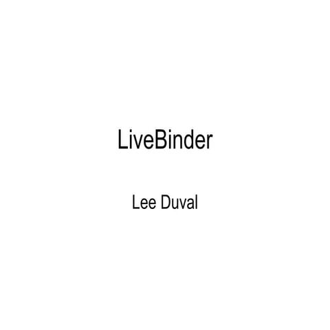 Livebinder | PPT