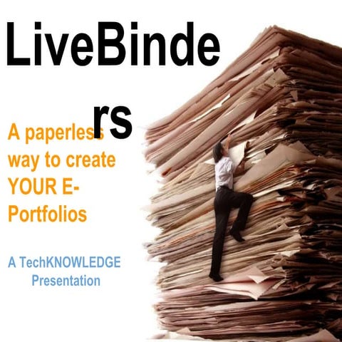 Live binder portfolios 
