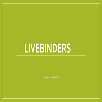 Livebinders