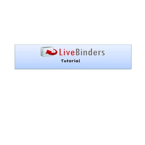 LiveBinders Tutorial