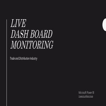 Live Dashboard Monitoring