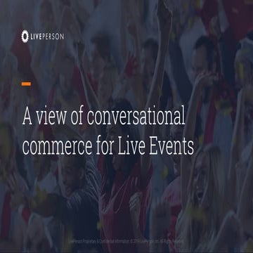 Conversational Commerce for Stadiums and Live Events
