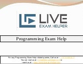  Programming Exam Help