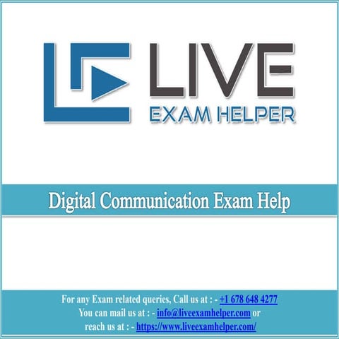 Digital Communication Exam Help