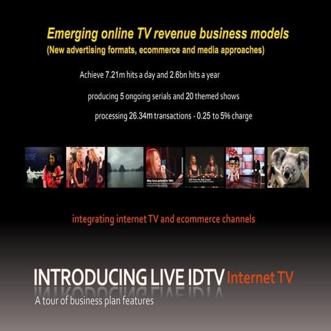 Emerging online TV revenue businesss models - New advertising, ecommerce and ...