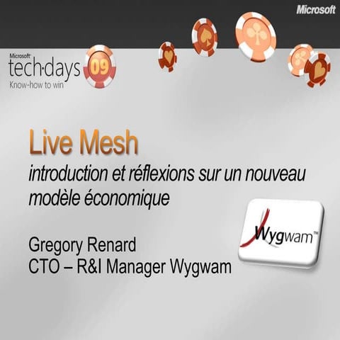 Live Mesh Tech Days Suisse