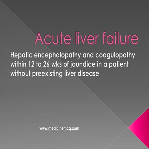 Liver acute liver failure 15 01 14