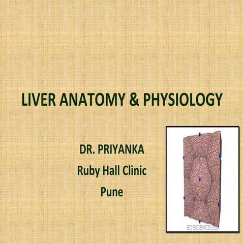 Liver anatomy, physiology and imporatance to anesthesia 