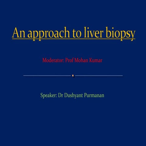 Liver biopsy