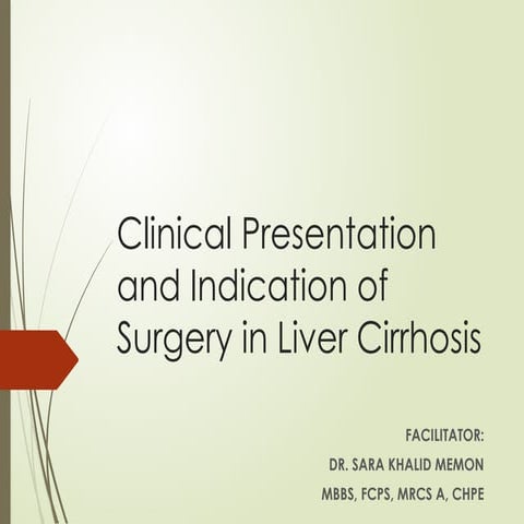 liver cirrhosis 3rd year MBBS for class lecture