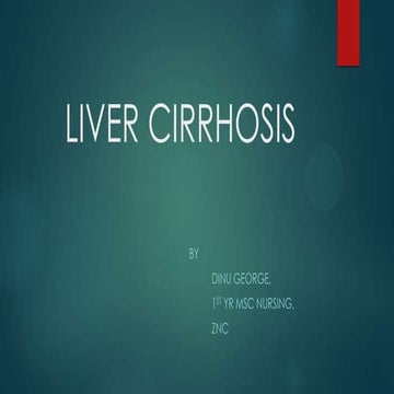 Liver cirrhosis ppt