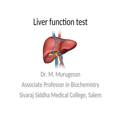 Liver function tests.pptx power point presentation | PPTX