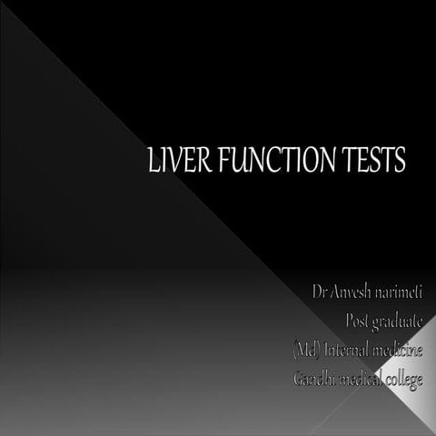 Liver function tests