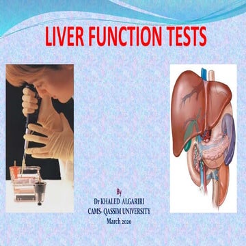 Liver function tests 
