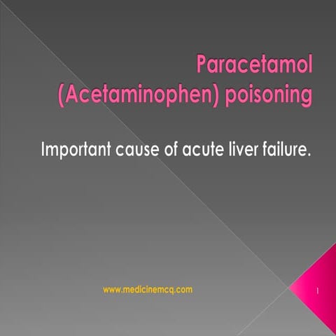 Liver Paracetamol Poisoning
