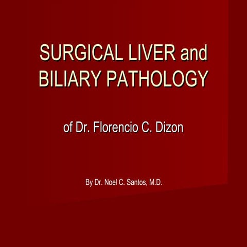 Liver and Gallbladder Surgical Pathology