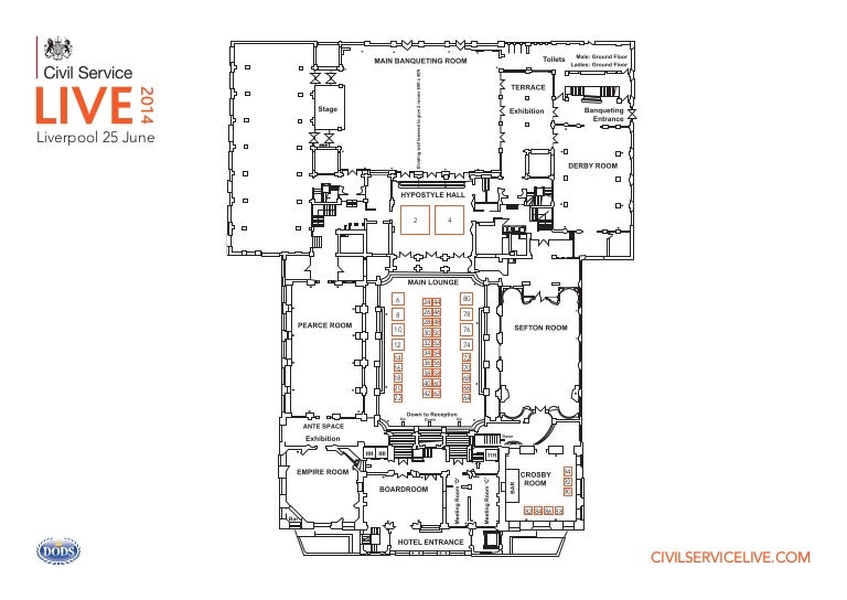Civil Service Live Liverpool floor plan