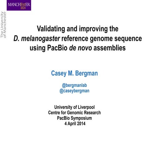 Drosophila melanogaster (genome analysis) | PPTX