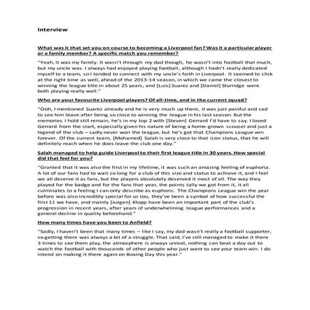 Interview experiment