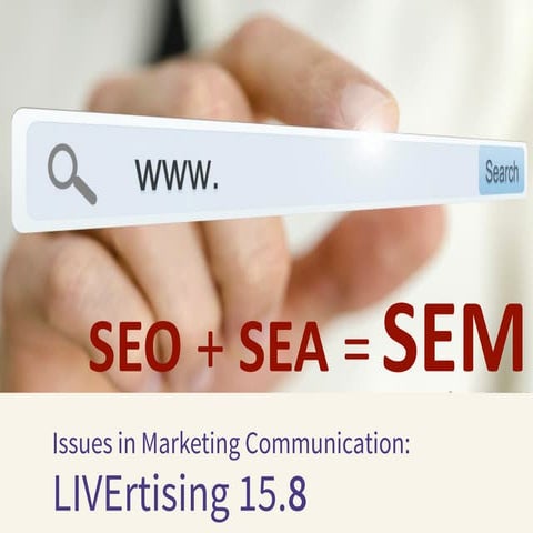 LIVErtising 2015 8 SEO + SEA = SEM