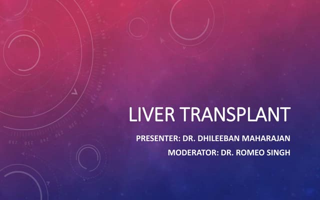 Liver transplant
