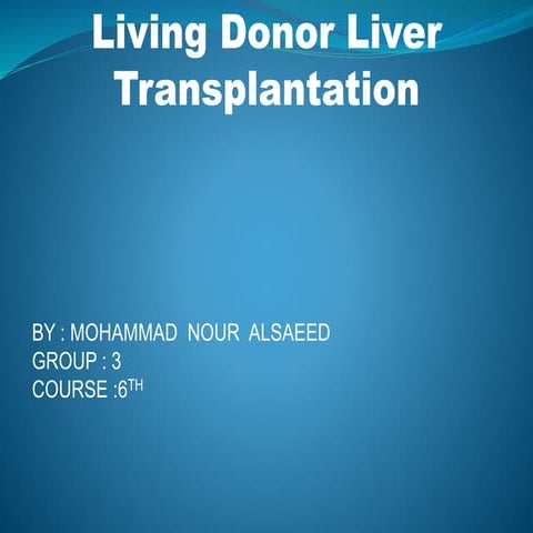Liver transplantation