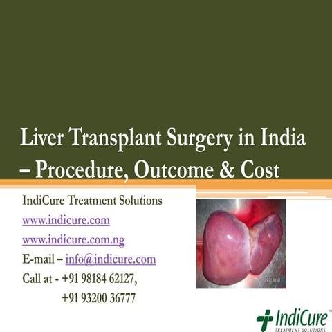 Liver Transplant Surgery in India - Procedure, Outcome & Cost 