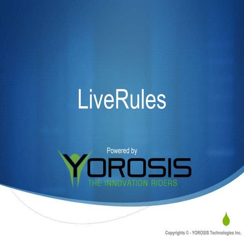 Live rules presentation