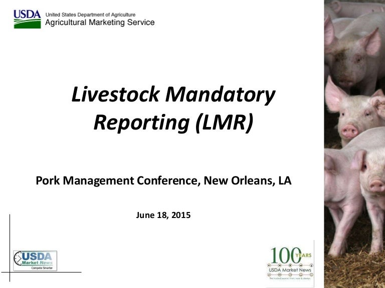 Livestock Mandatory Reporting (LMR)