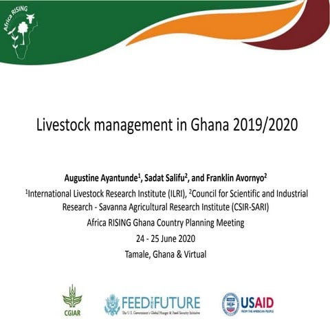 Livestock management in Ghana 2019/2020
