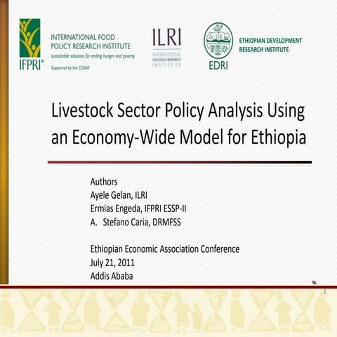 Livestock Sector Policy Analysis