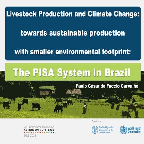 Livestock production and climate change: towards sustainable production with ...