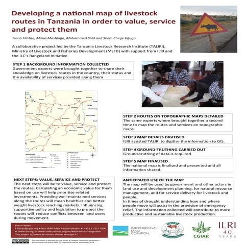 Developing a national map of livestock routes in Tanzania in order to value, ...