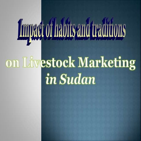 Livestock traditions