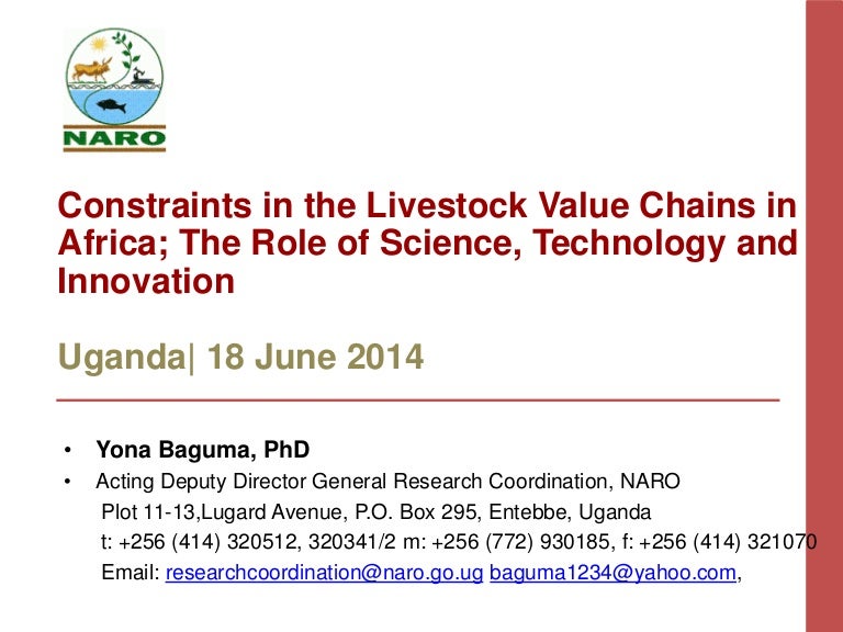 Livestock value chains