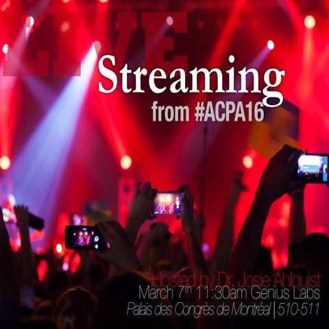 Going LIVE at #ACPA16 | Streaming Mobile Apps Tutorial