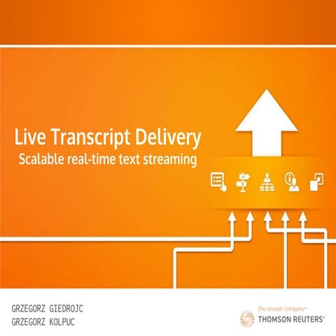 Live Transcript Delivery | PPT