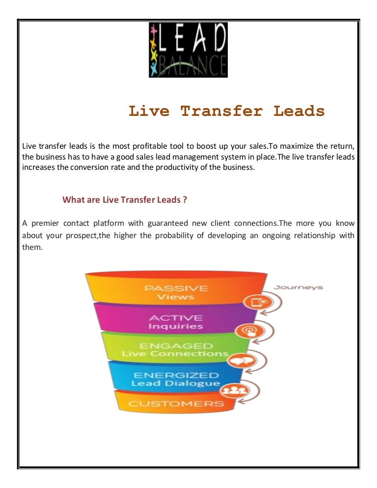 Criteria For Getting Live transfer Leads