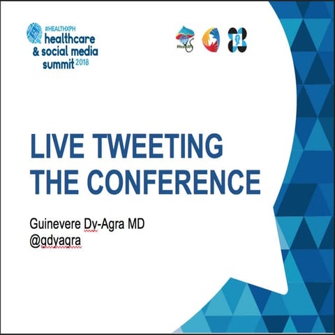 Live tweeting hcsmph2018