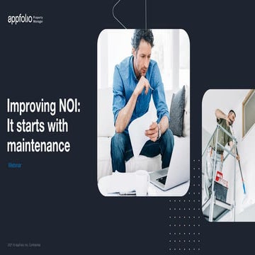 Improving NOI: It starts with maintenance