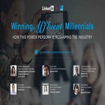 Live Webinar: Winning Affluent Millennials