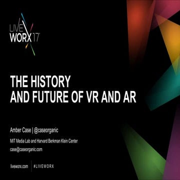 The History and Future of VR and AR
